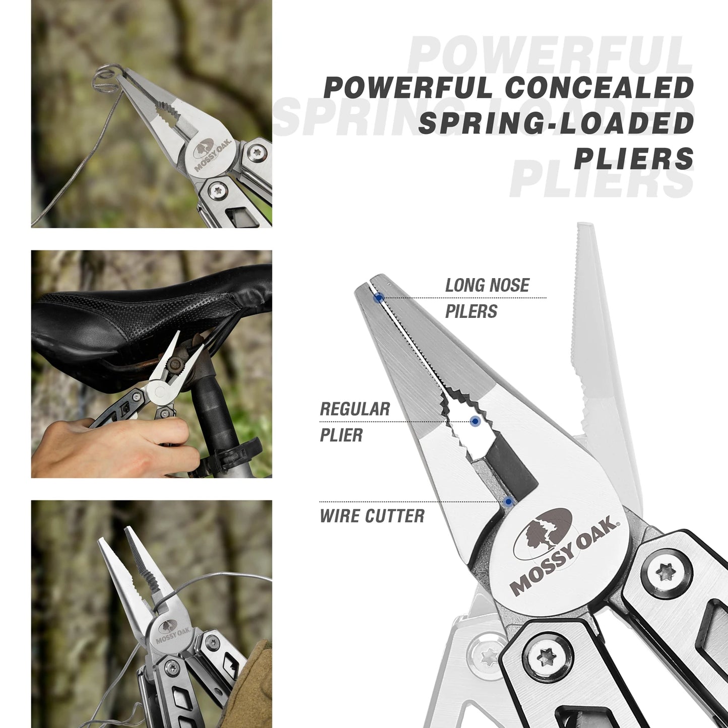 WORKPRO 21 In 1 Multifunction Pliers Stainless Steel Portable Pocket Knife With Sheath Outdoors Camping