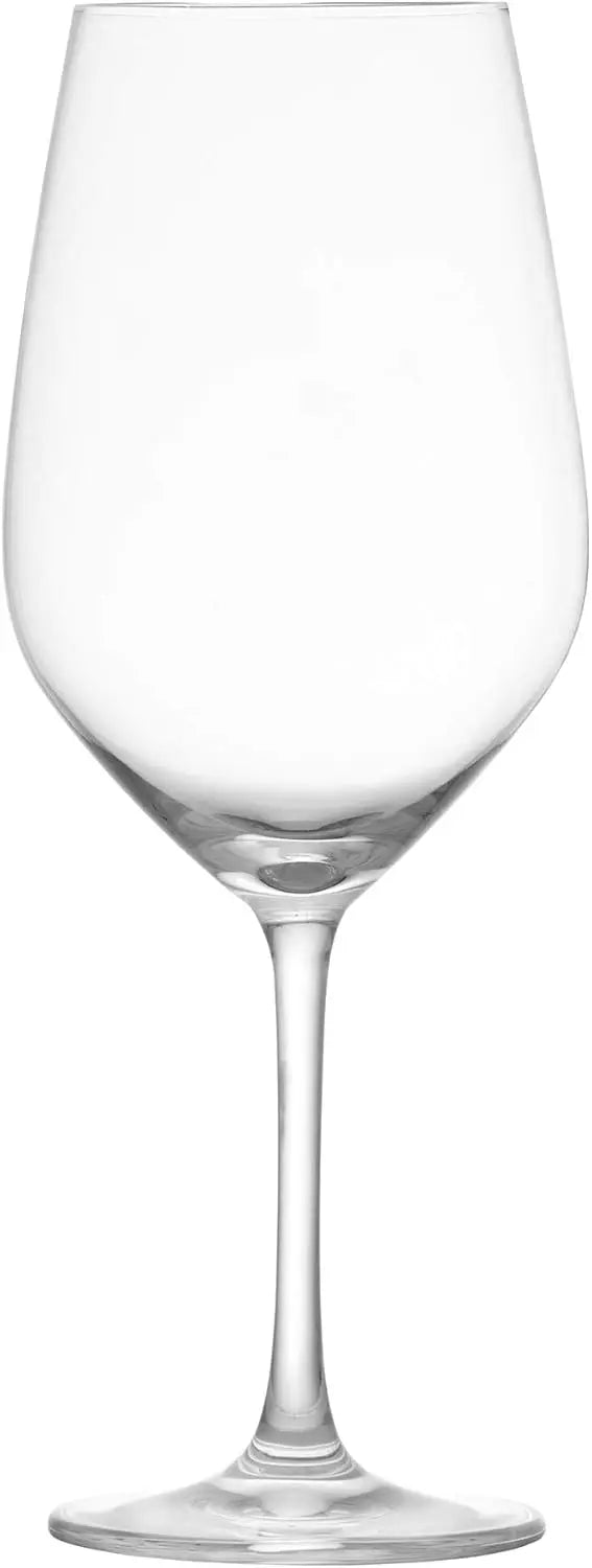 Tritan Crystal Forte Stemware Set of 6 Wine Glasses 17.3 Ounce Capacity for Full Bodied Whites and Young Reds
