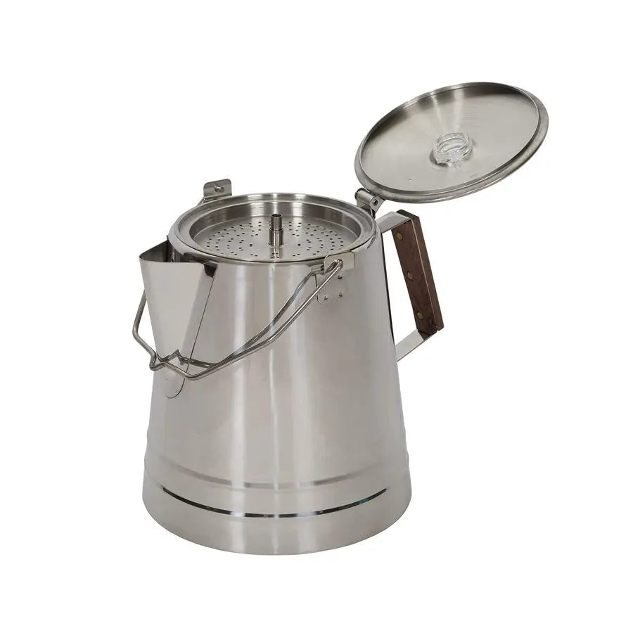 Stainless Steel Percolator Coffee Pot 3 Piece System