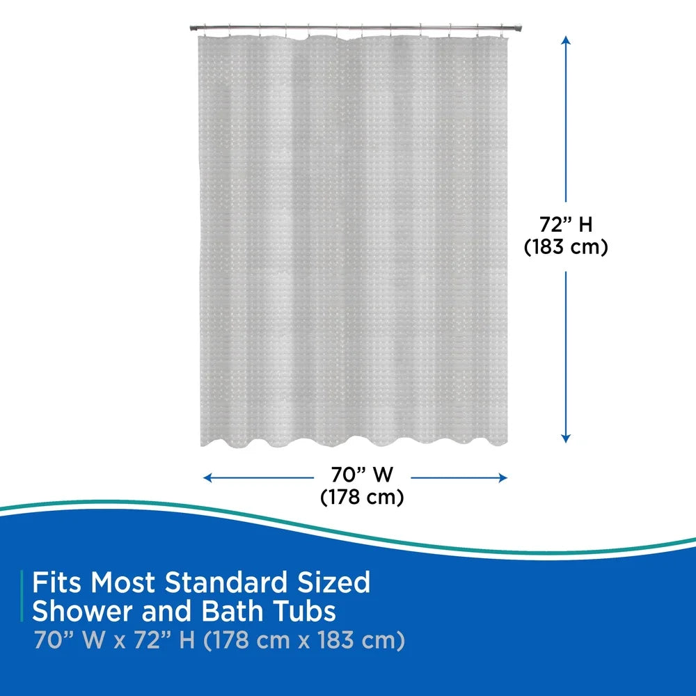 Geometric Pattern PEVA Waterproof Shower Curtain Liner Eco Friendly Machinewashable