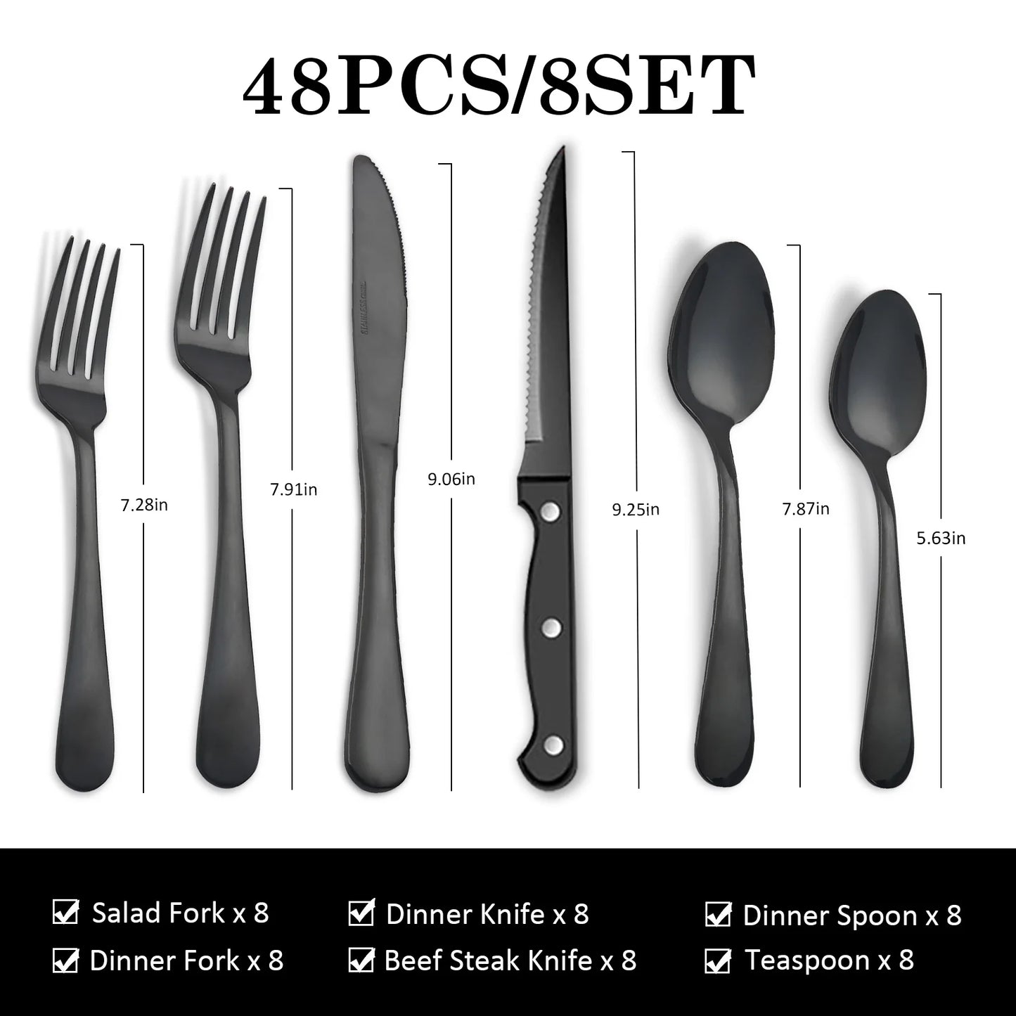 HANSMART Premium Stainless Steel Flatware Set For Everyday Dining ExcellenceInCraftsmanship