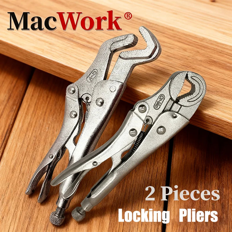 MacWorkDIY Parrot Nose Adjustable Locking Pliers Set
