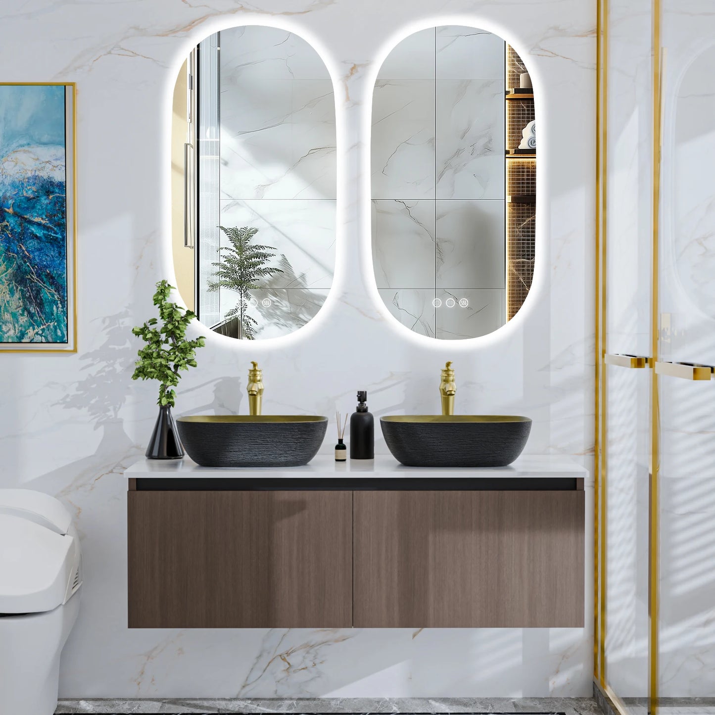 Wisfor Floating Vanity With Ceramic Sink Wall Mounted