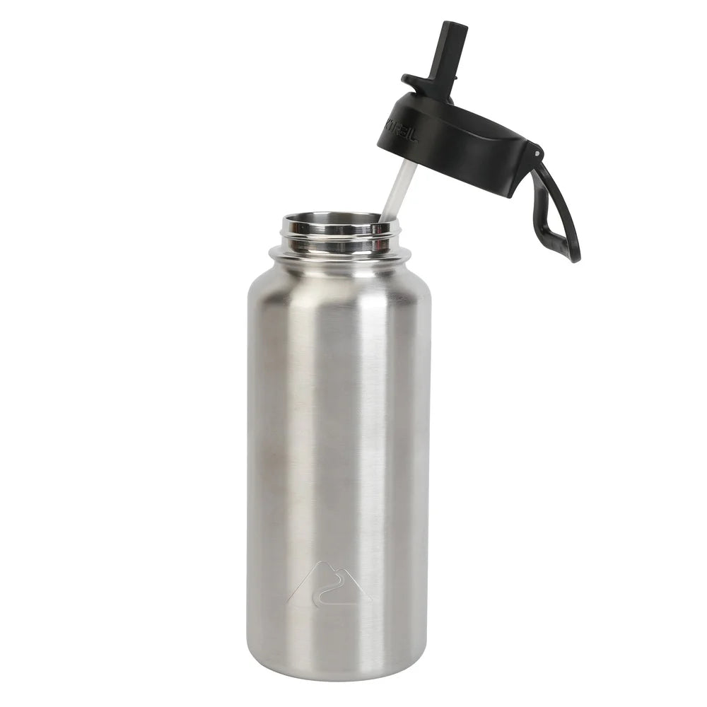Insulated Stainless Steel Water Bottle With Flip Top Lid Vacuum Seal Durable Camping Travel
