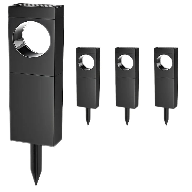 KPSTEK Solar LED Pathway Lights 4 Pack Auto On Off for Dusk to Dawn Outdoor Lighting