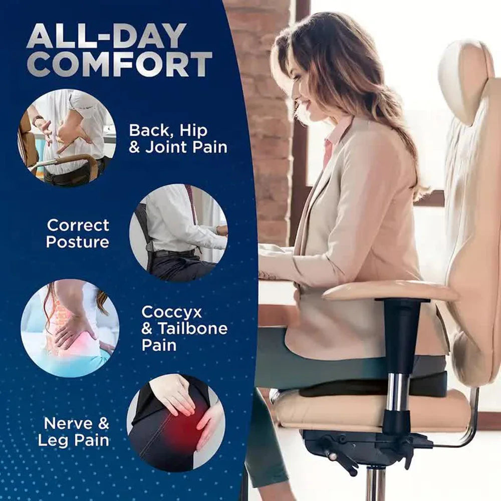 Memory Foam U Shaped Travel Seat Cushion for Adult Hip Support