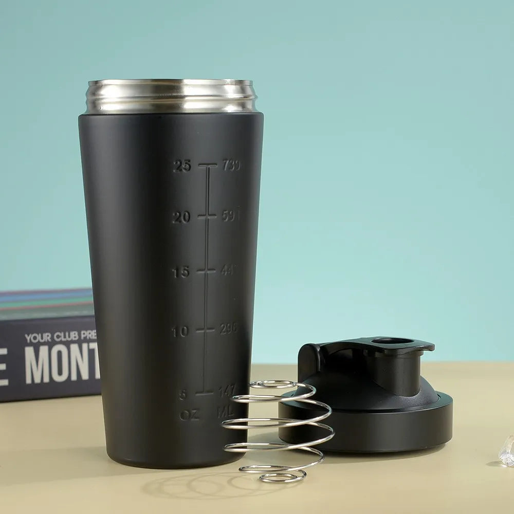 Stainless Steel Protein Shaker Cup TravelFriendly Fitness Mug DishwasherSafe BPAFree