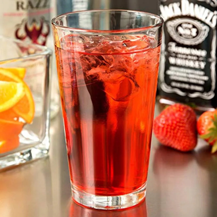 Durable Pint Glass With Reinforced DuraTuff Rim For Bars And Home Use Impact Resistant