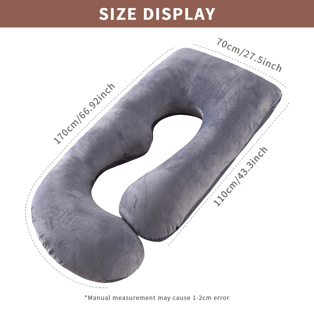 G Shaped Pregnancy Pillow for Maternity Sleep and Full Body Support