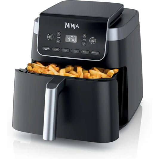 6 In 1 Air Fryer Pro XL Max Crisp Reheat Dehydrate 6.5 Quart Capacity With Space Saving Design