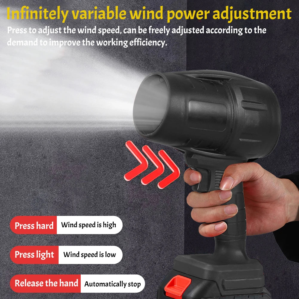 AT Handheld Turbo Blower Cordless Rechargeable IndustrialGrade Air Duster Cleaning