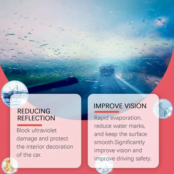 Homonth Car Windscreen Cleaner And Oil Film Remover Fast Drying Formula Shields Interior Surfaces