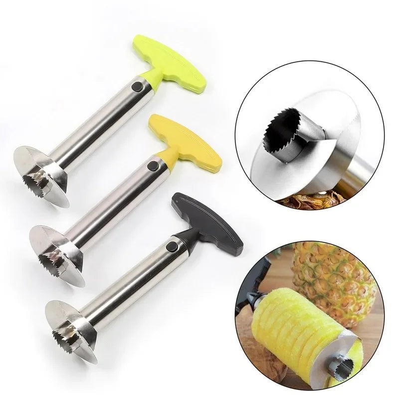 Pineapple Slicer Peeler Cutter Parer Knife Stainless Steel All in One Kitchen Tool