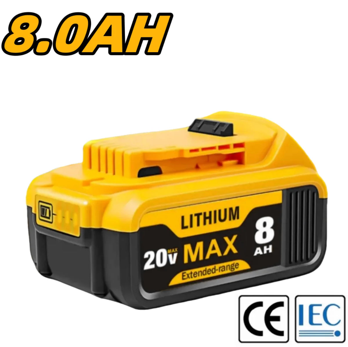 Blawhi 20V 8000mAh Li Ion Replacement Battery For Dewalt Tools Compatible With Cordless Equipment