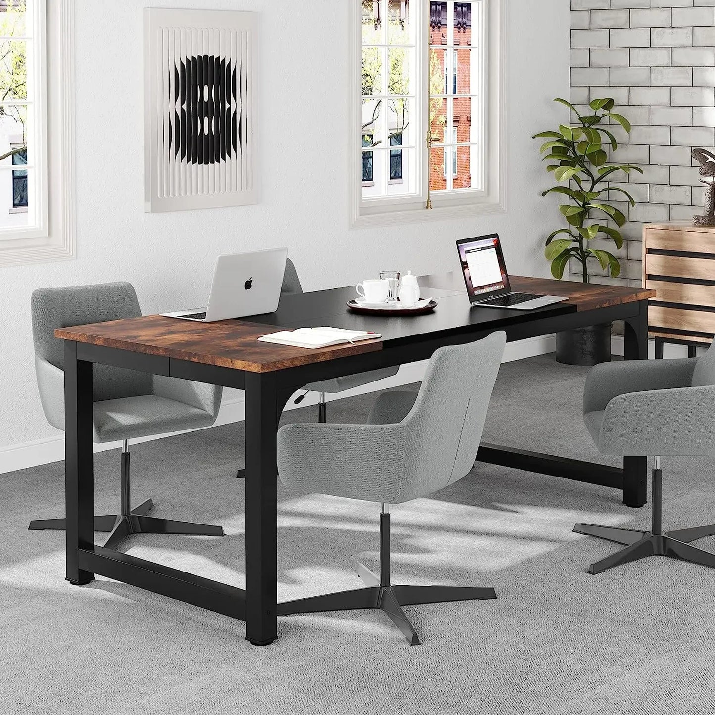 Tribesigns Ergonomic Modern Computer Desk For Home Office Organization