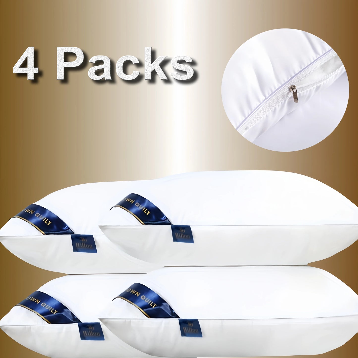 Hotel Luxury Memory Foam Pillow With Cotton Cover For Superior Comfort And Neck Support For Restful Sleep