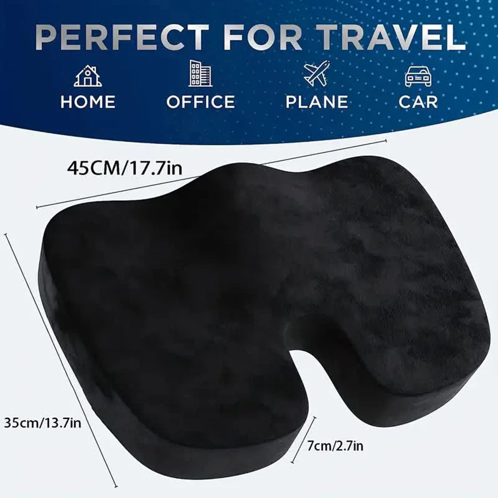 Memory Foam U Shaped Travel Seat Cushion for Adult Hip Support