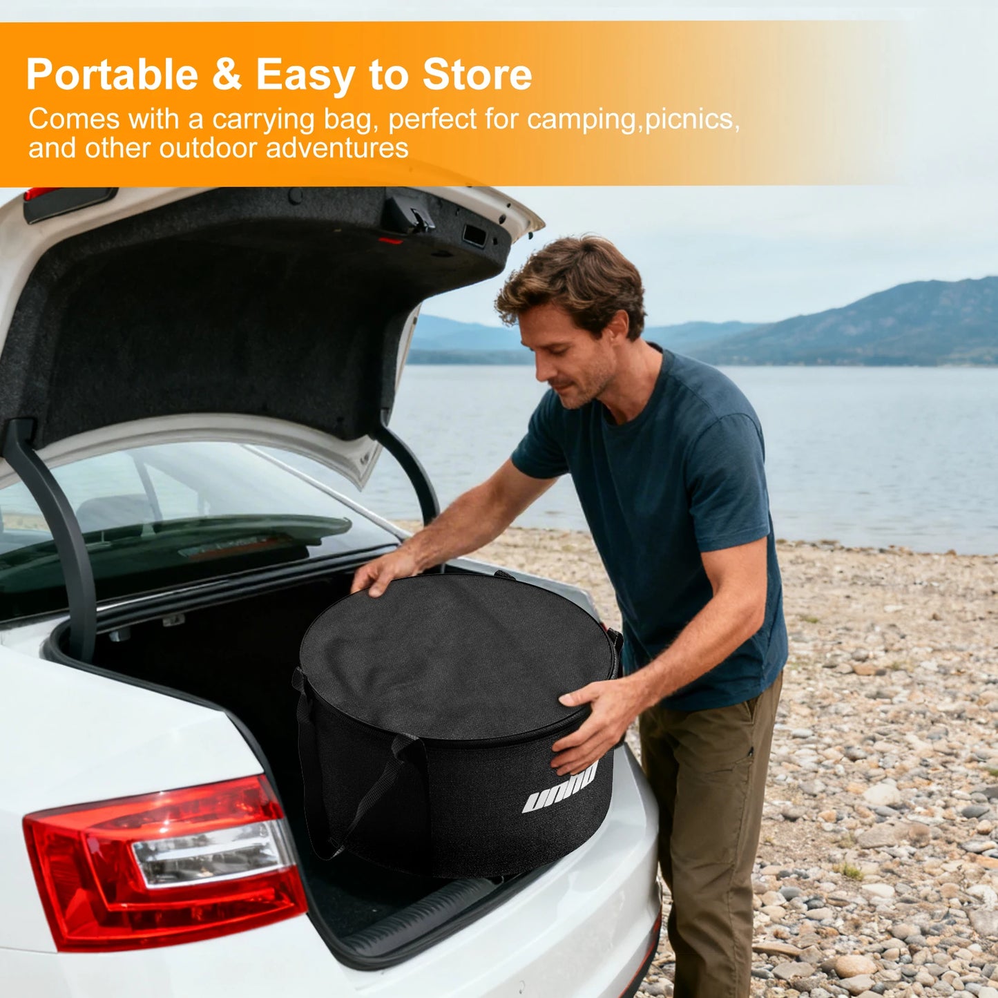 Stainless Steel Smokeless Wood Burning Fire Pit With Carry Bag For Backyard Camping And Patio