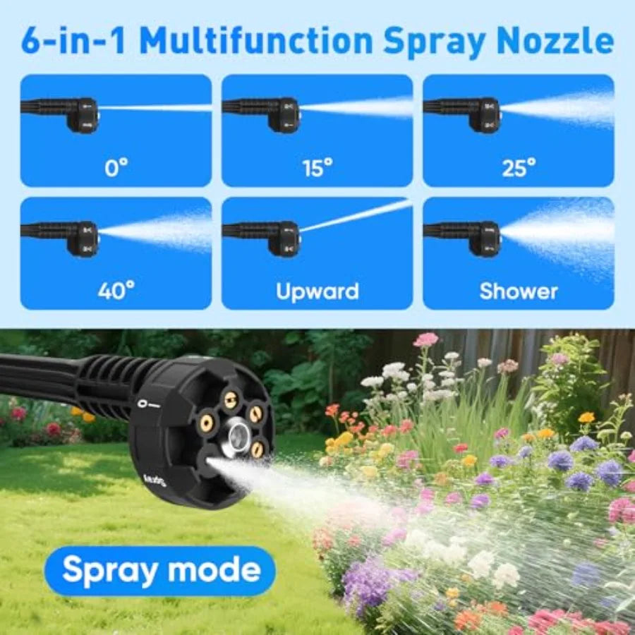 Portable Cordless Pressure Washer 790 PSI For On The Go Outdoor Cleaning With Lightweight Design