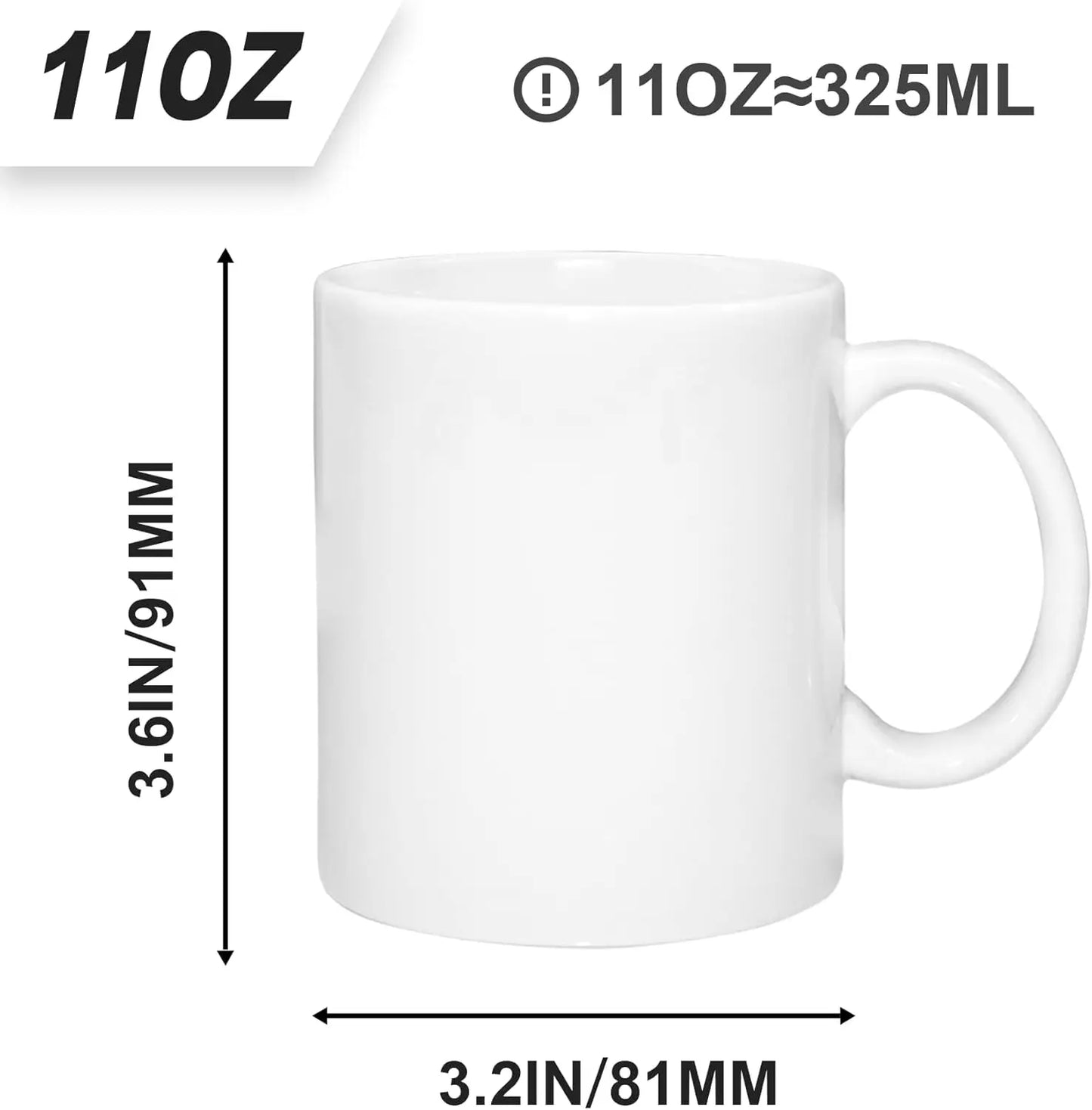Set Of 36 Sublimation Blank Ceramic Coffee Mugs
