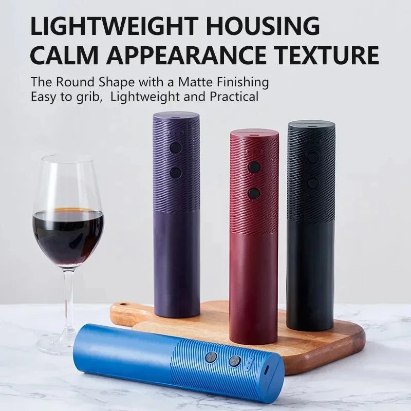 Homefish Electric Wine Bottle Opener Automatic Corkscrew USB Rechargeable Cordless Opens Bottles In Seconds For Parties