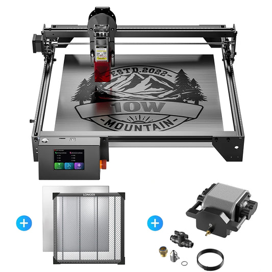 Longer RAY5 10W Laser Engraving Machine With Air Pump Kit And Honeycomb Table Industrial Grade