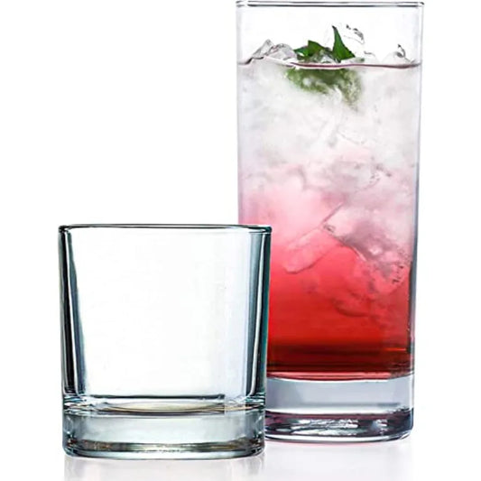Everyday Hurricane Glass Set of 8 for Cocktails and More