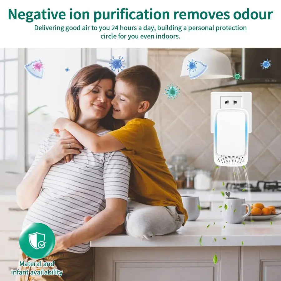 Ionic Air Purifier 4 Ionizer Filterless Dust Pet Dander Pollen Odors Quietly Cleans Air Allergies