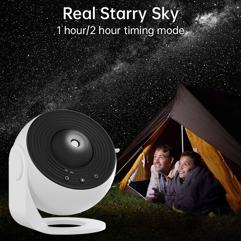 AUSYLE Celestial Nightlight Multifunctional Galaxy Projector 360 Degree Starry Sky
