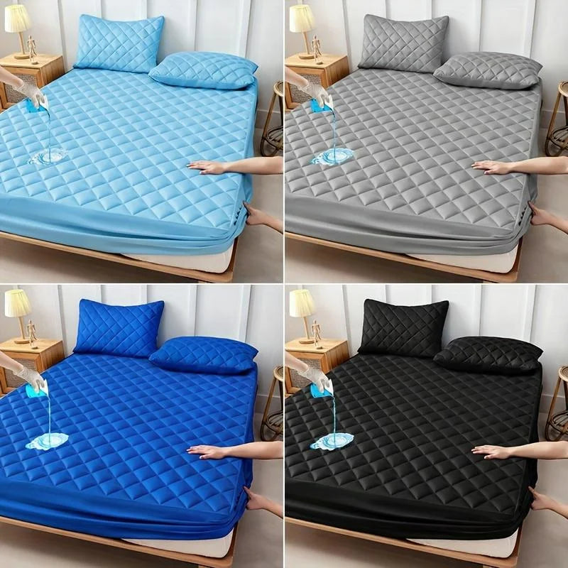 HGETVECN Waterproof Mattress Protector AllSeason Breathability Quilted Pad Covering