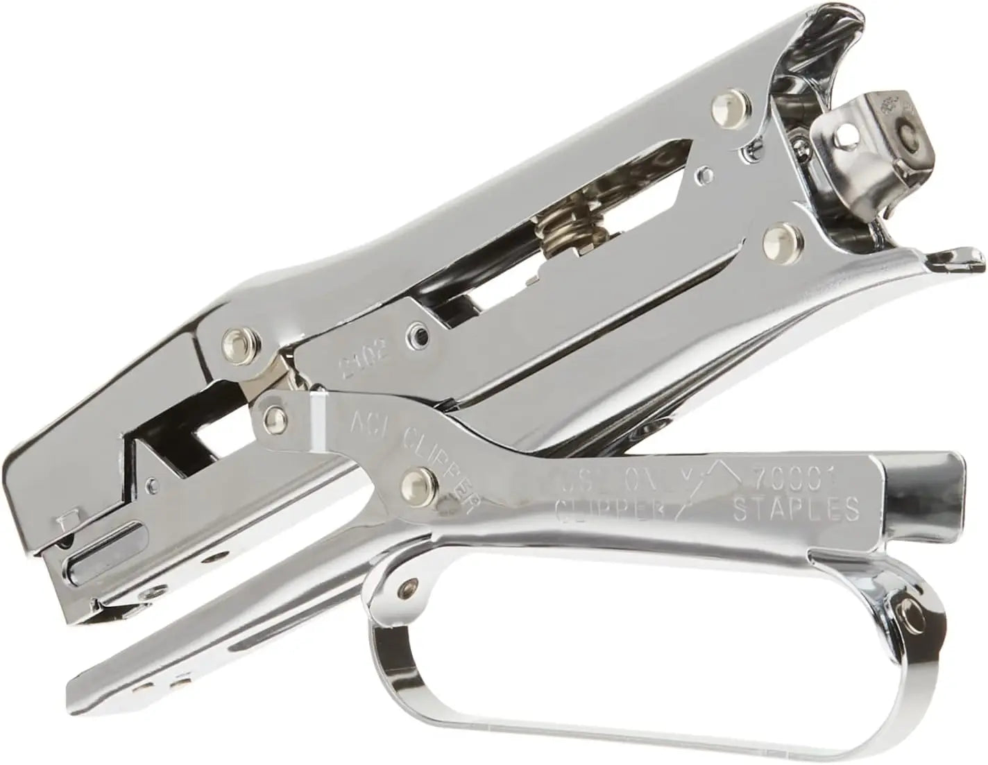 Lightweight Chrome Stapler With 210 Staple Capacity For Office