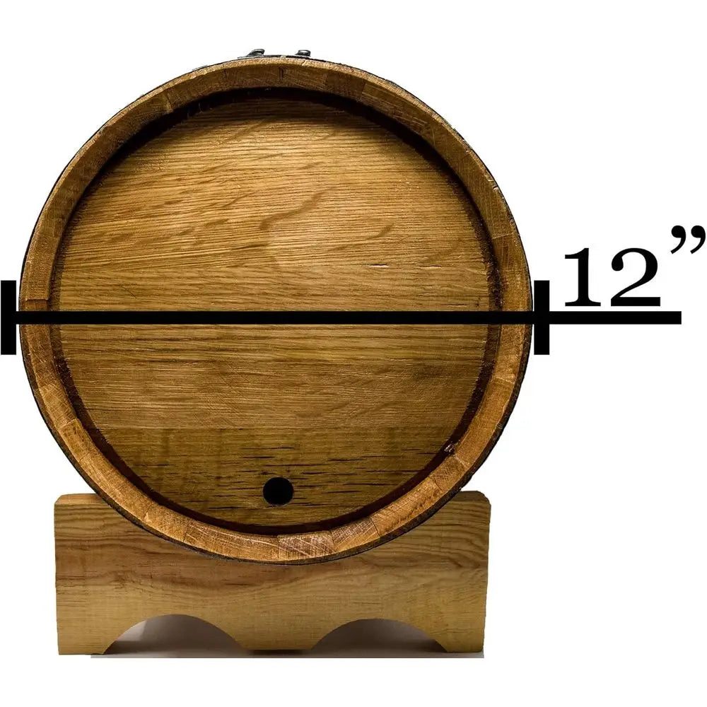 Engraved White American Oak Aging Barrels (20 Liter) - New Wooden Barrels To Age Your Own Whiskey, Bourbon, Wine, Tequila, Rum,