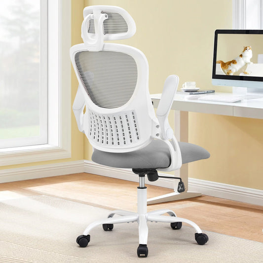 JHK Ergonomics Mesh Office Chair With Flip-Up Arms