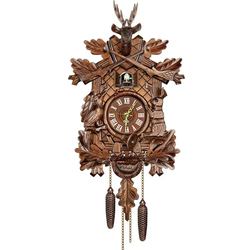 Cuckoo Wall Clock, German Traditional Black Forest Cuckoo Clock Style Cuckoo Clock for Living Room, Bedroom, Study, Office, Gift