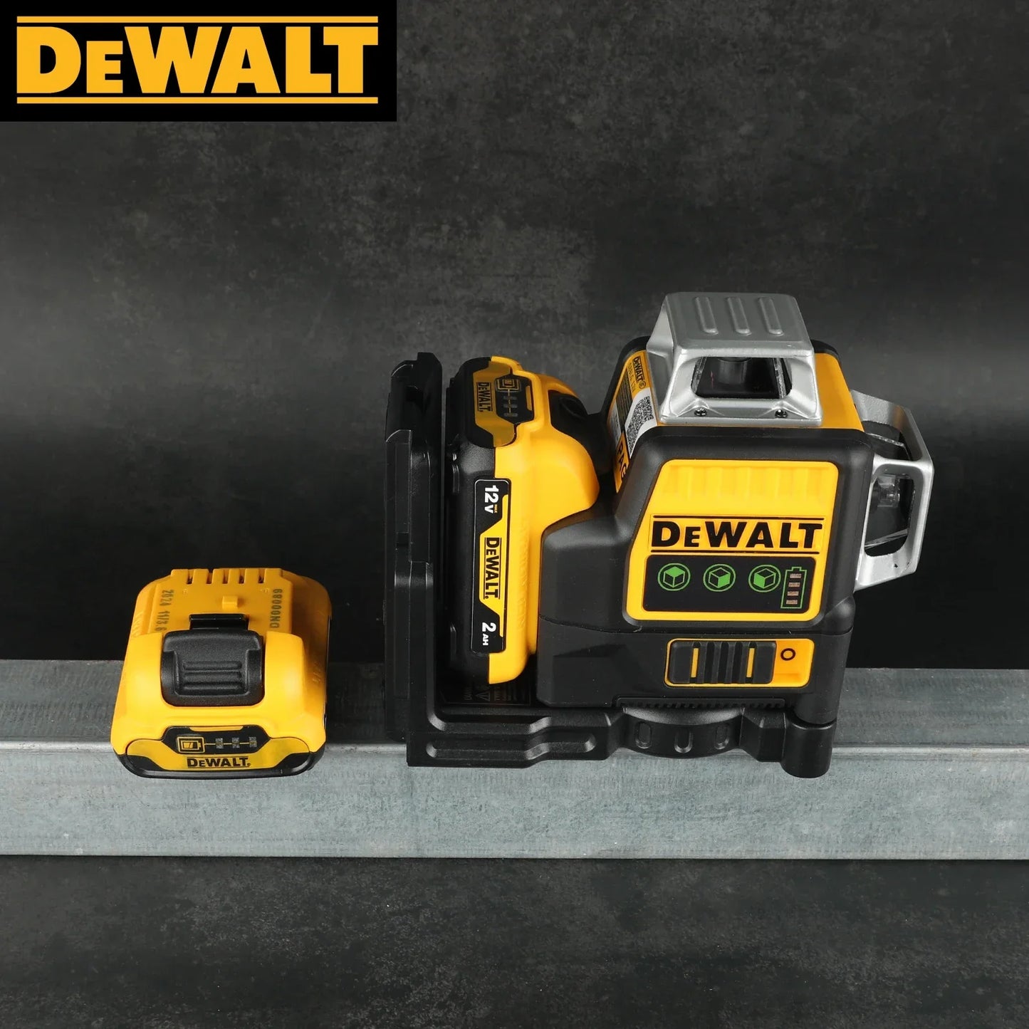 DEWALT DW089LG 12LineMeasurement 360Degree LaserLevelIndustrialGradeConstruction