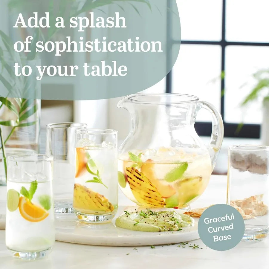 Ascent Tumbler And Rocks Glasses Set Versatile Glassware For Parties