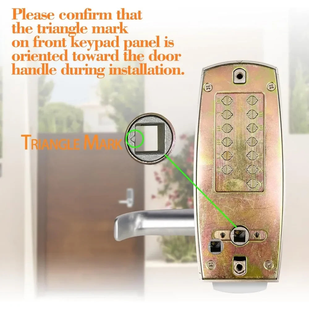 Kankeirr Mechanical Entry Door Lock With 14 Digit Keypad