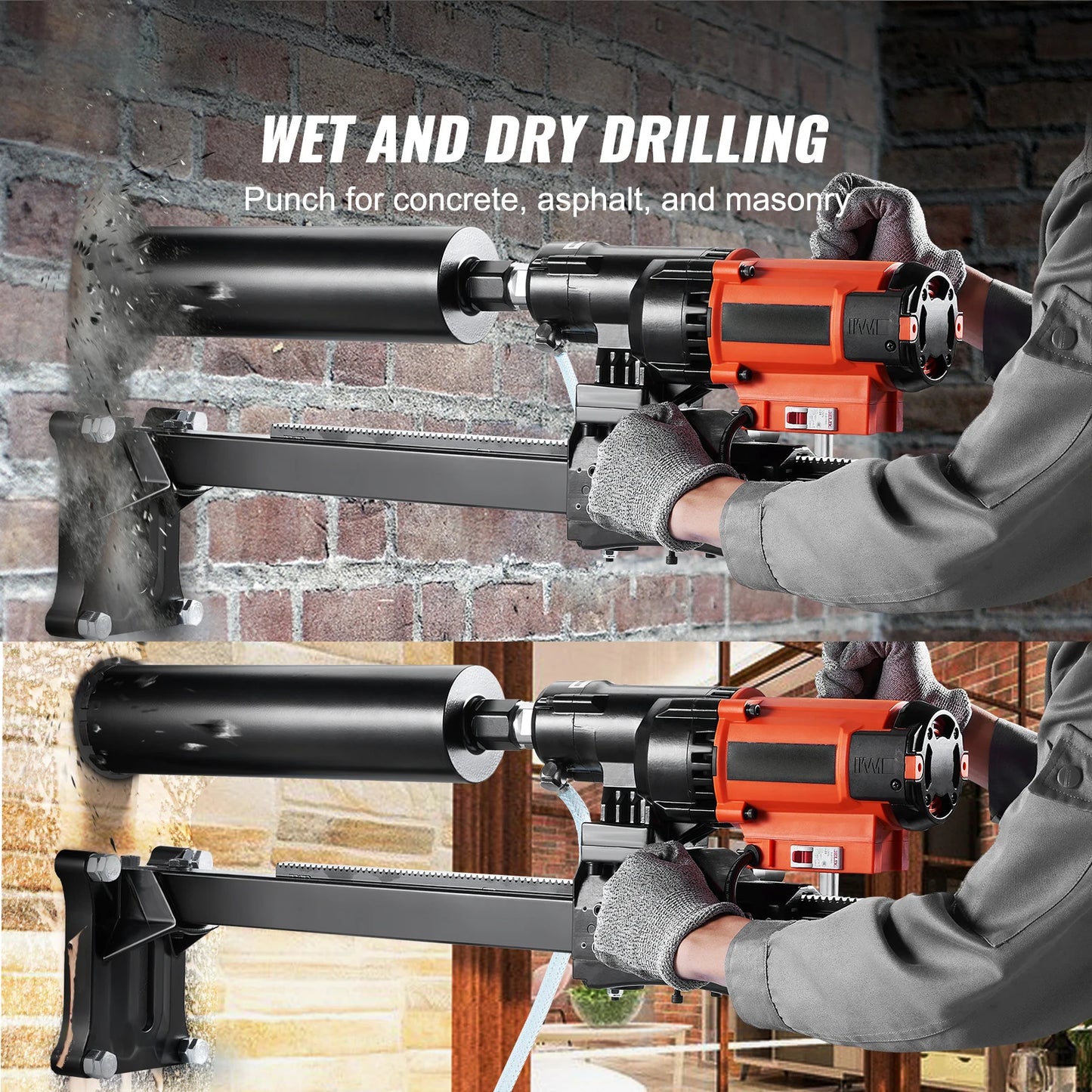 SucceBuy 3200W Wet Dry Diamond Core Drill Machine Industrial