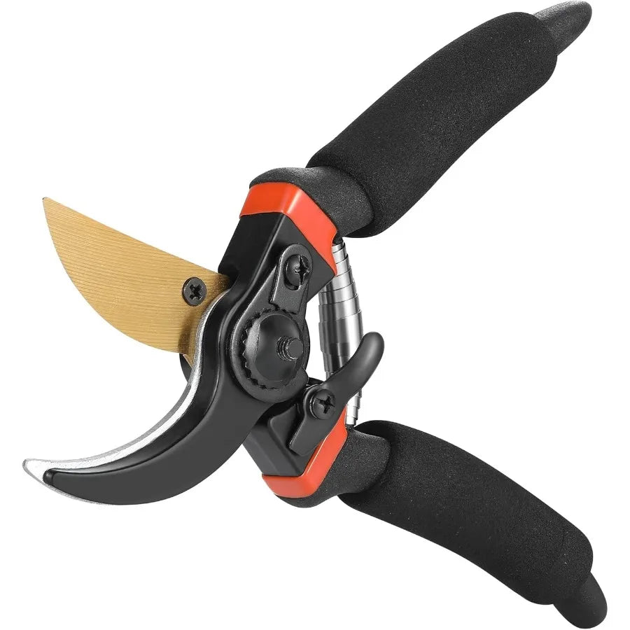 Garden Pruning Shears Set With Rust Resistant Stainless Steel Blades