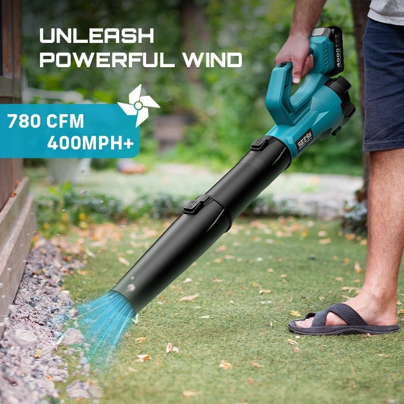 SeeSii Brushless Turbo Leaf Blower Cordless 900000RPM 780CFM
