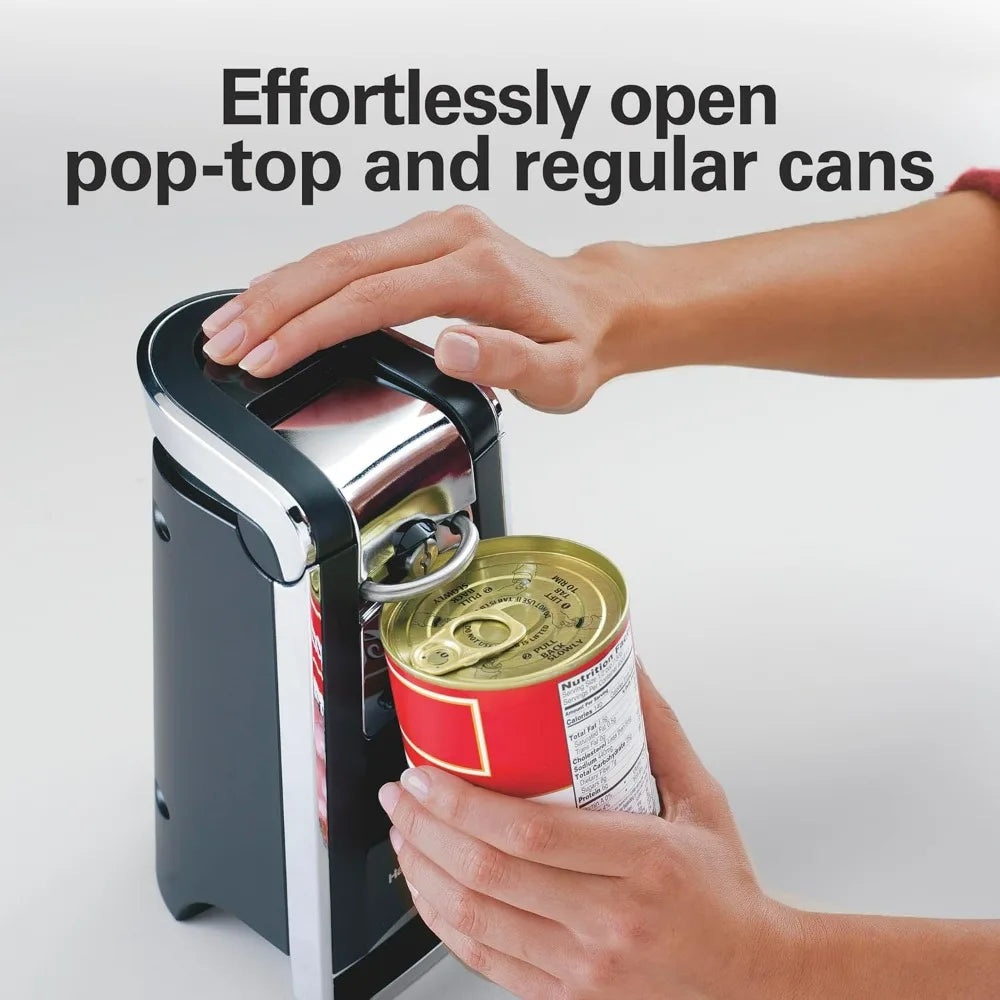 Hamilton Beach Smooth Touch Can Opener With Push Down Lever For One Handed Operation And Smooth Edge Lids
