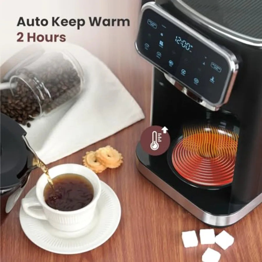 SHXI Programmable Coffee Maker With Touchscreen Iced Brew