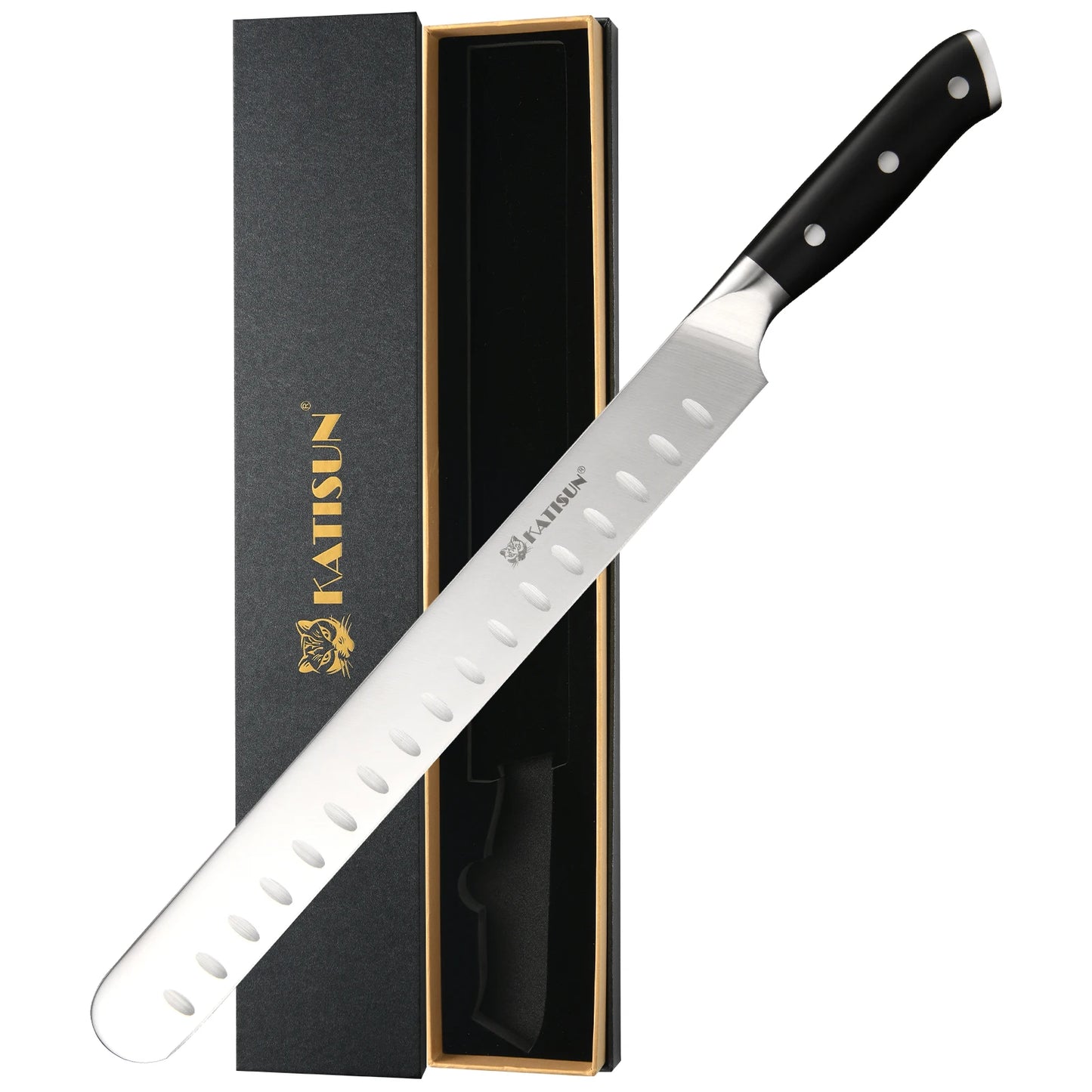 KATISUN Ham Slicing Knife Carbon Steel Ultra Sharp