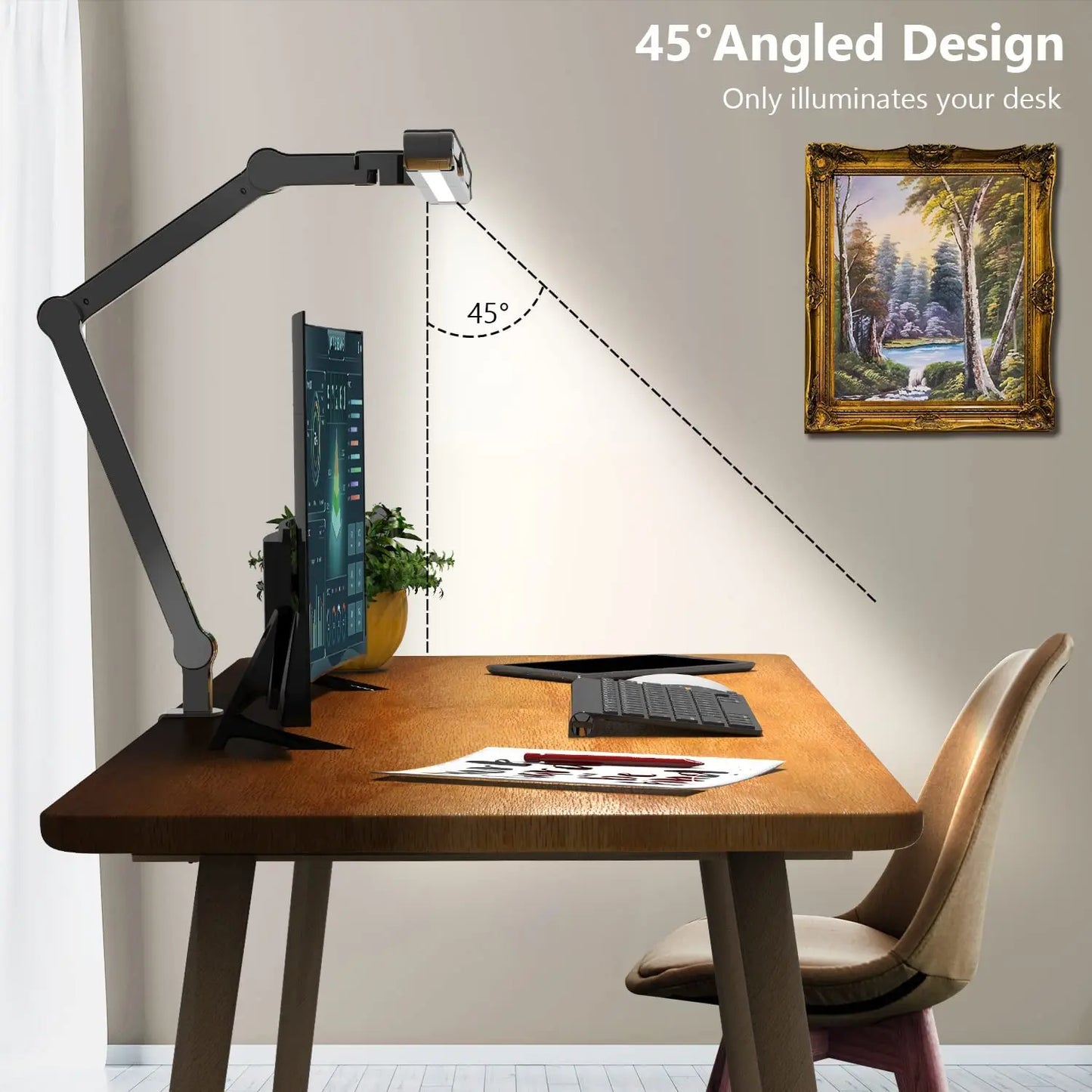Aiopp Three Head Desk Lamp Memory Function With Five Temperatures