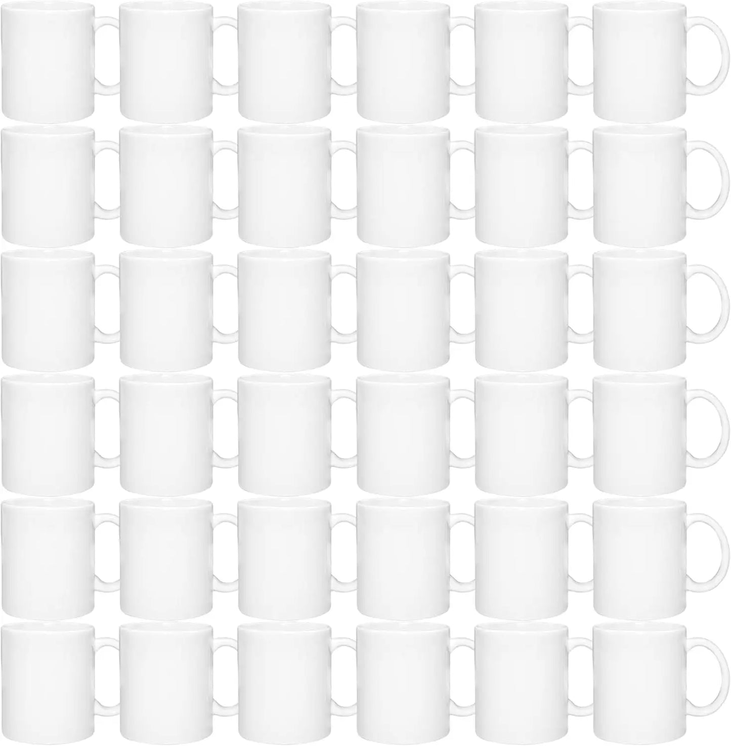 Set Of 36 Sublimation Blank Ceramic Coffee Mugs