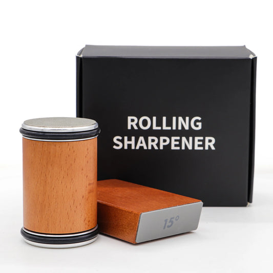 Rolling Knife Sharpener 15 And 20 Degree Magnetic Kit