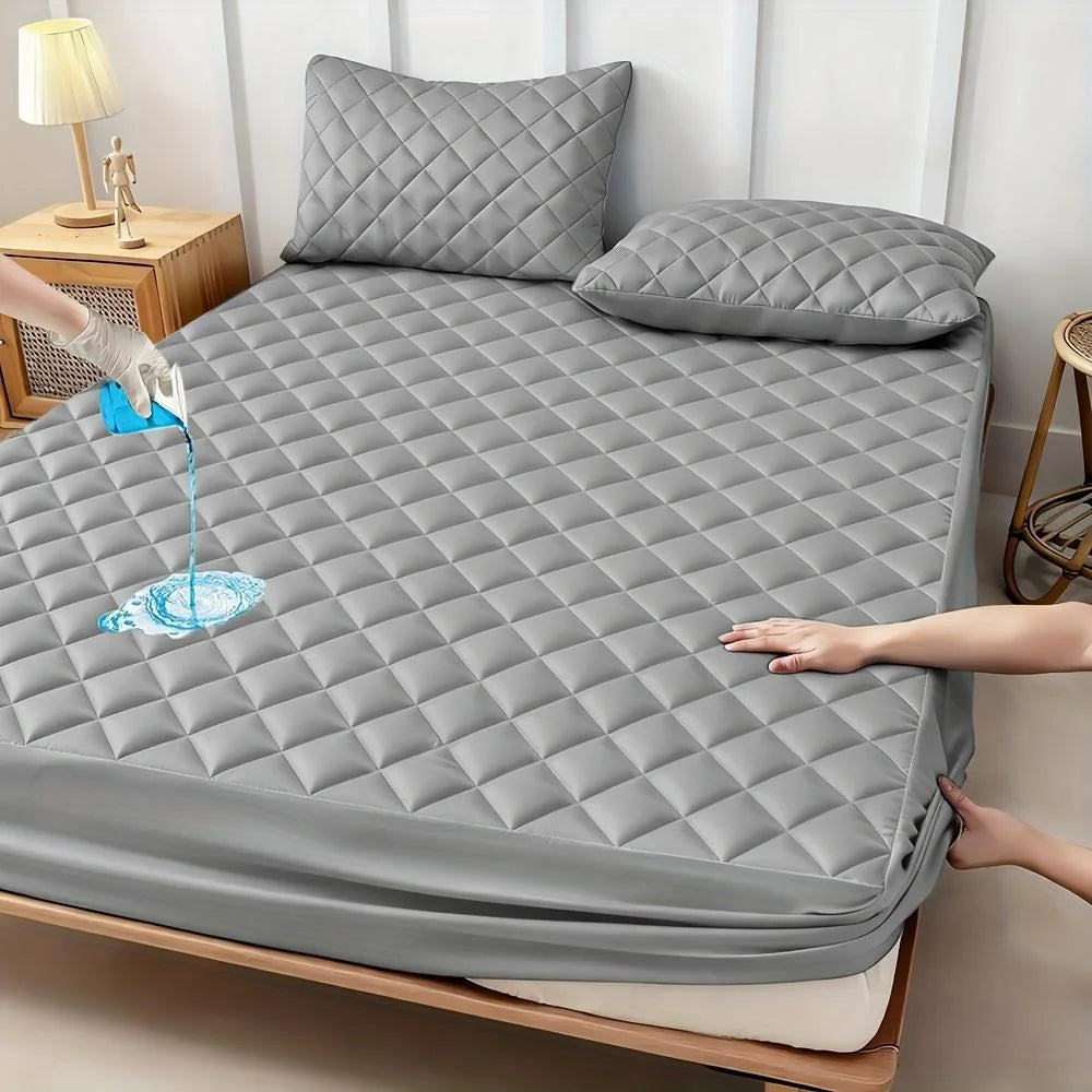 HGETVECN Waterproof Mattress Protector AllSeason Breathability Quilted Pad Covering