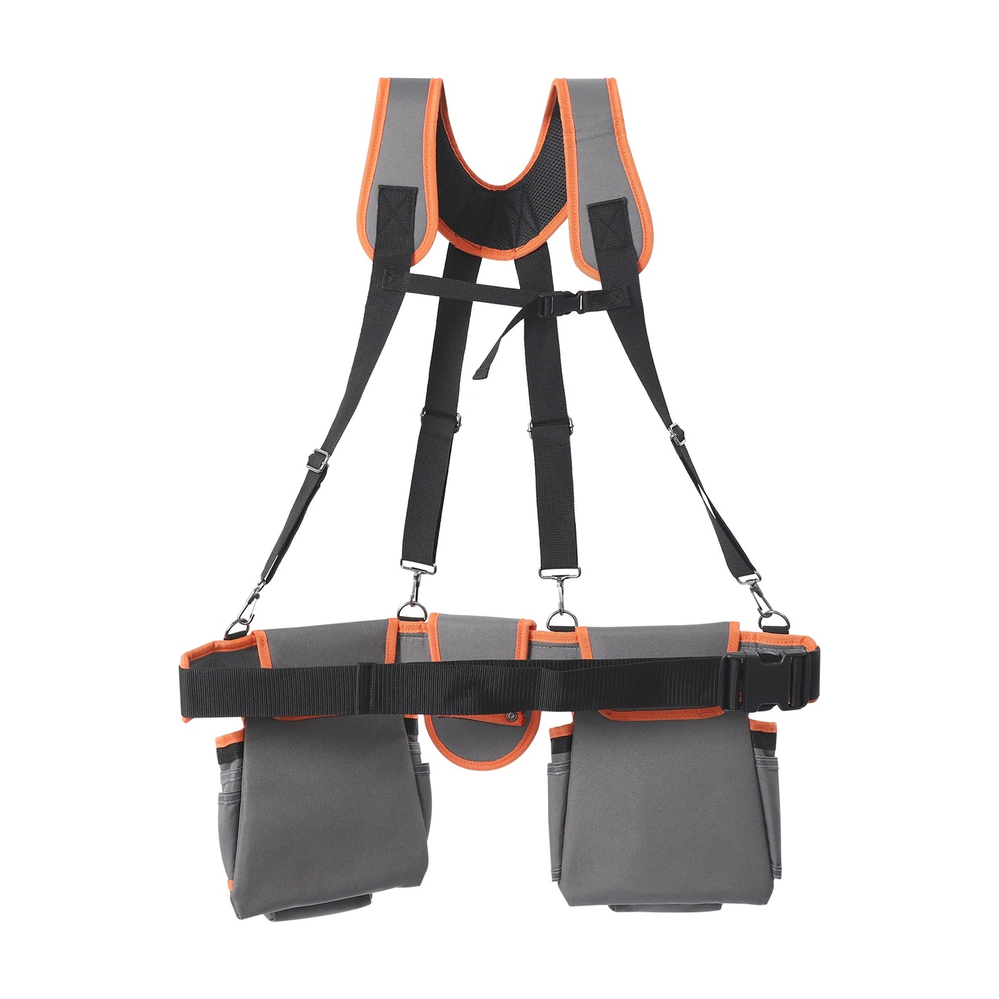 Heavy Duty Tool Belt With Suspenders For Electricians And Carpenters Adjustable Waist And Shoulder Harness