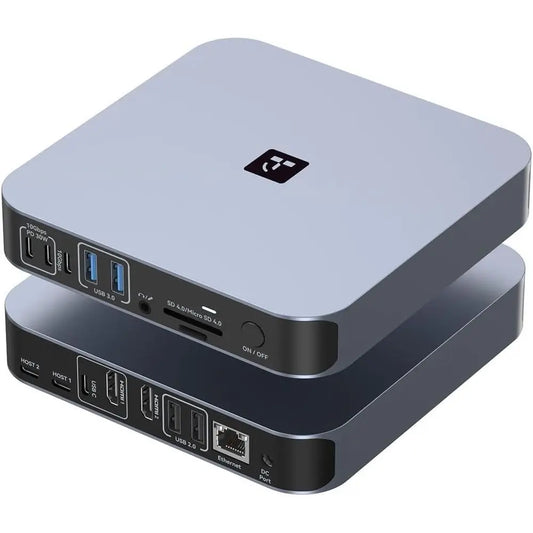 Universal Docking Station For Dual Monitors MacBook Pro HDMI And USB C 4K 60Hz With 150W Power