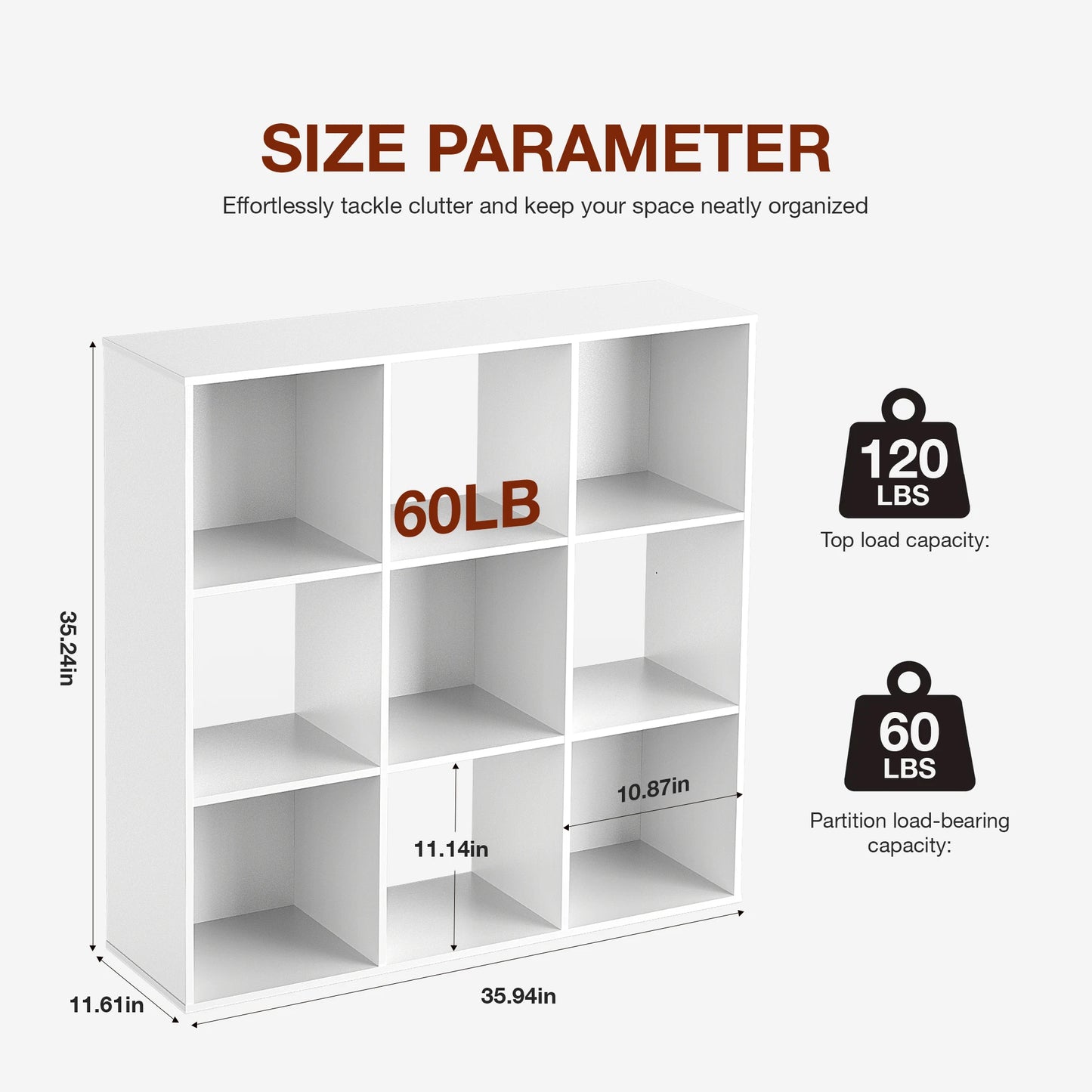 9 Cube Storage Organizer Wooden Bookcase For Living Room Spacious Open Cube Shelving Unit